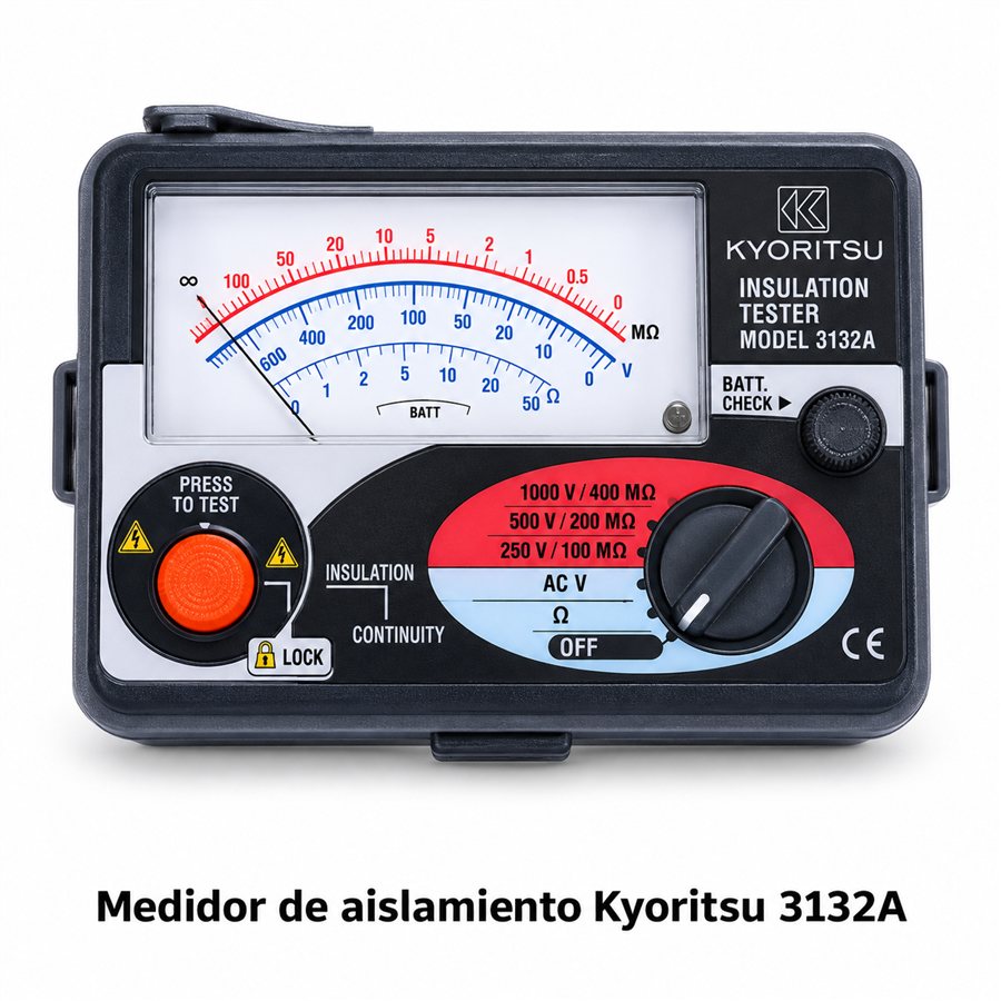 Medidor de Aislamiento Kyoritsu 3132A